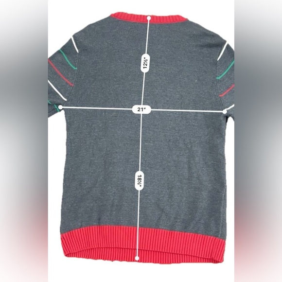 Santa Claus Draft Beer Drinking Ugly Christmas Sweater Cheers Men's Sz XL - Picture 8 of 9